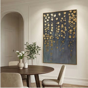Contemporary Luxe Art | Golden Blossom Rain