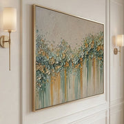 3D-Textured Art | Petal Cascade Glow - B