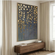 Contemporary Luxe Art | Golden Blossom Rain