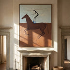 Vintage Americana Art | Galloping Rider
