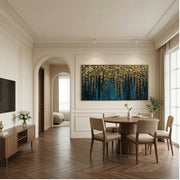 Contemporary Luxe Art | Golden Canopy Falls