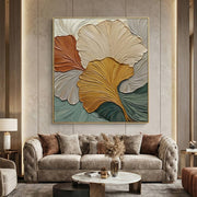 3D textured Art | Timeless Ginkgo Dance