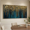 Contemporary Luxe Art | Golden Canopy Falls