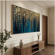Contemporary Luxe Art | Golden Canopy Falls