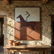 Vintage Americana Art | Galloping Rider