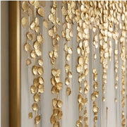 Contemporary Luxe Art | Golden Petal Falls