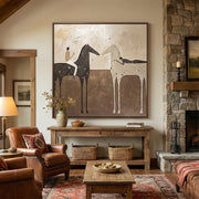 Vintage Americana Art | Evening Trail Riders
