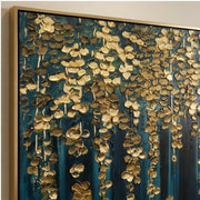 Contemporary Luxe Art | Golden Canopy Falls