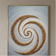 Contemporary Luxe Art | Golden Spiral Drift