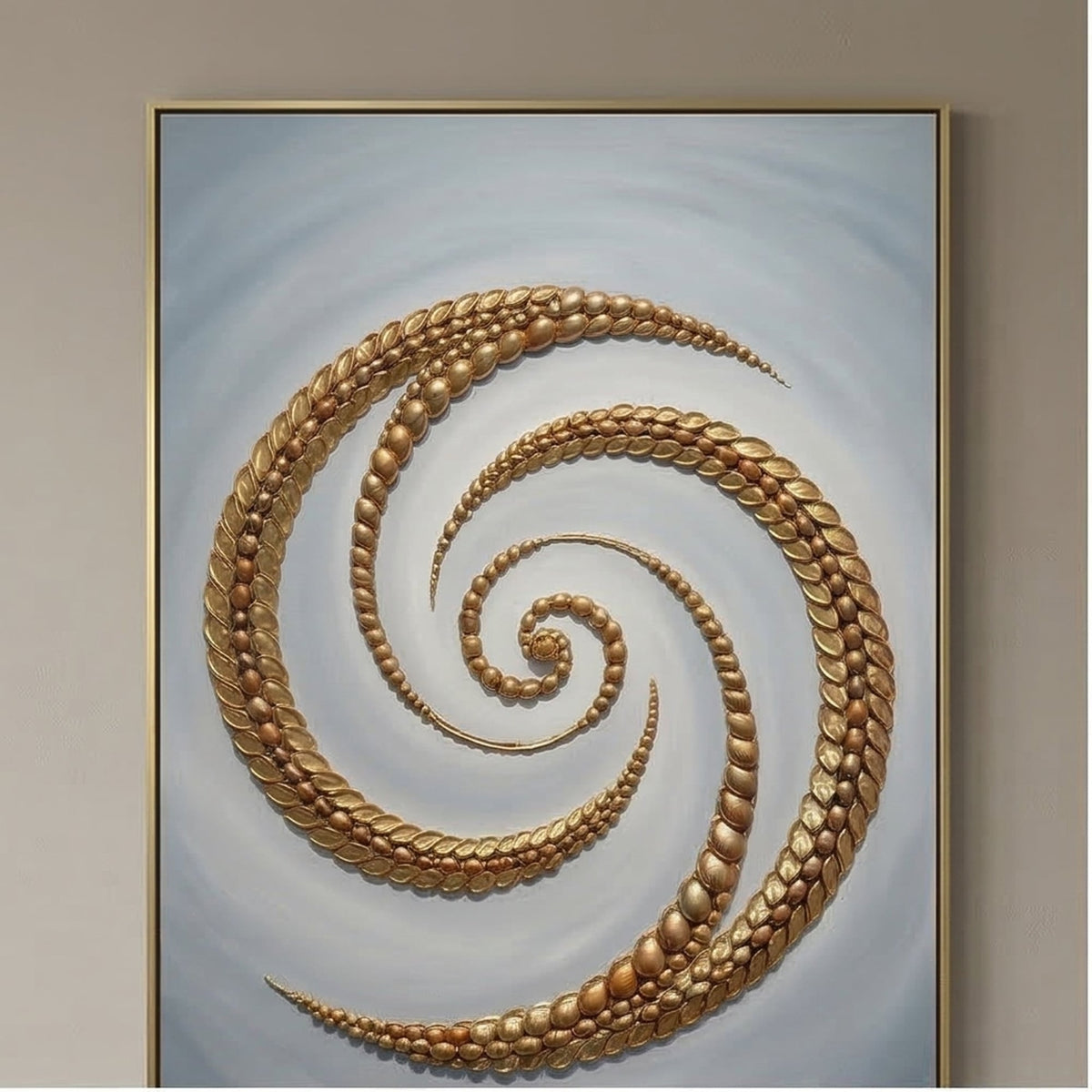 Contemporary Luxe Art | Golden Spiral Drift