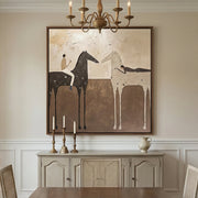 Vintage Americana Art | Evening Trail Riders