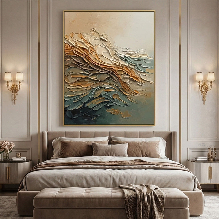 Abstract Art | Gold & Jade Rhythm