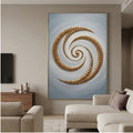 Contemporary Luxe Art | Golden Spiral Drift