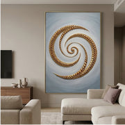 Contemporary Luxe Art | Golden Spiral Drift