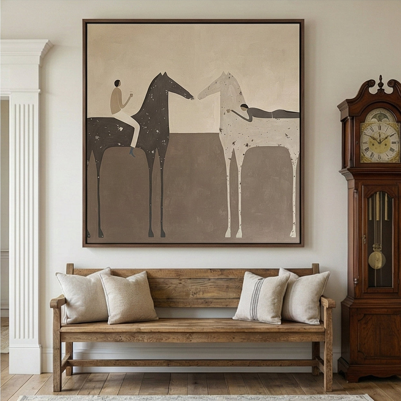 Vintage Americana Art | Evening Trail Riders