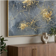Contemporary Luxe Art | Golden Ember Bloom