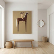 Vintage Americana Art | Geometric Whisper
