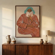 Surreal Art | Cozy-Striped Reader