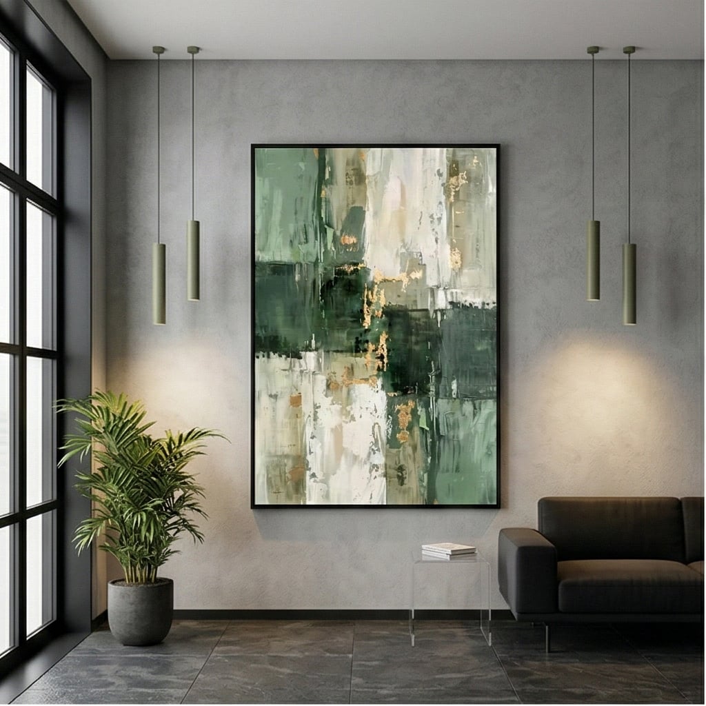 Contemporary Luxe Art | Emerald Interval