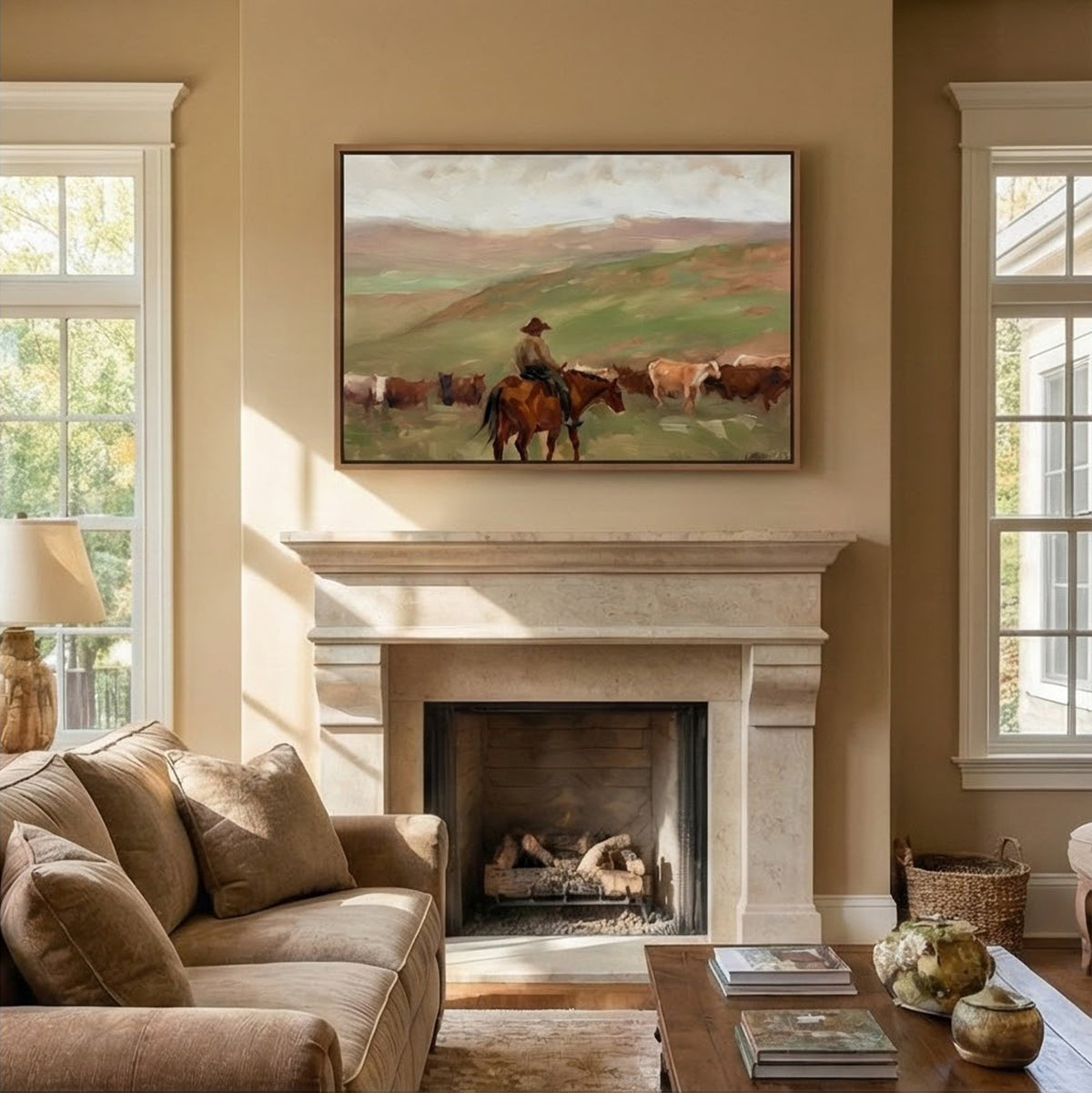 Vintage Americana Art | Prairie Stillness