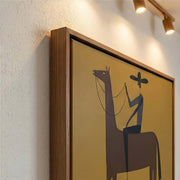 Vintage Americana Art | Golden Solitude Rider