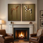 Vintage Americana Art | Long-Legged Duality