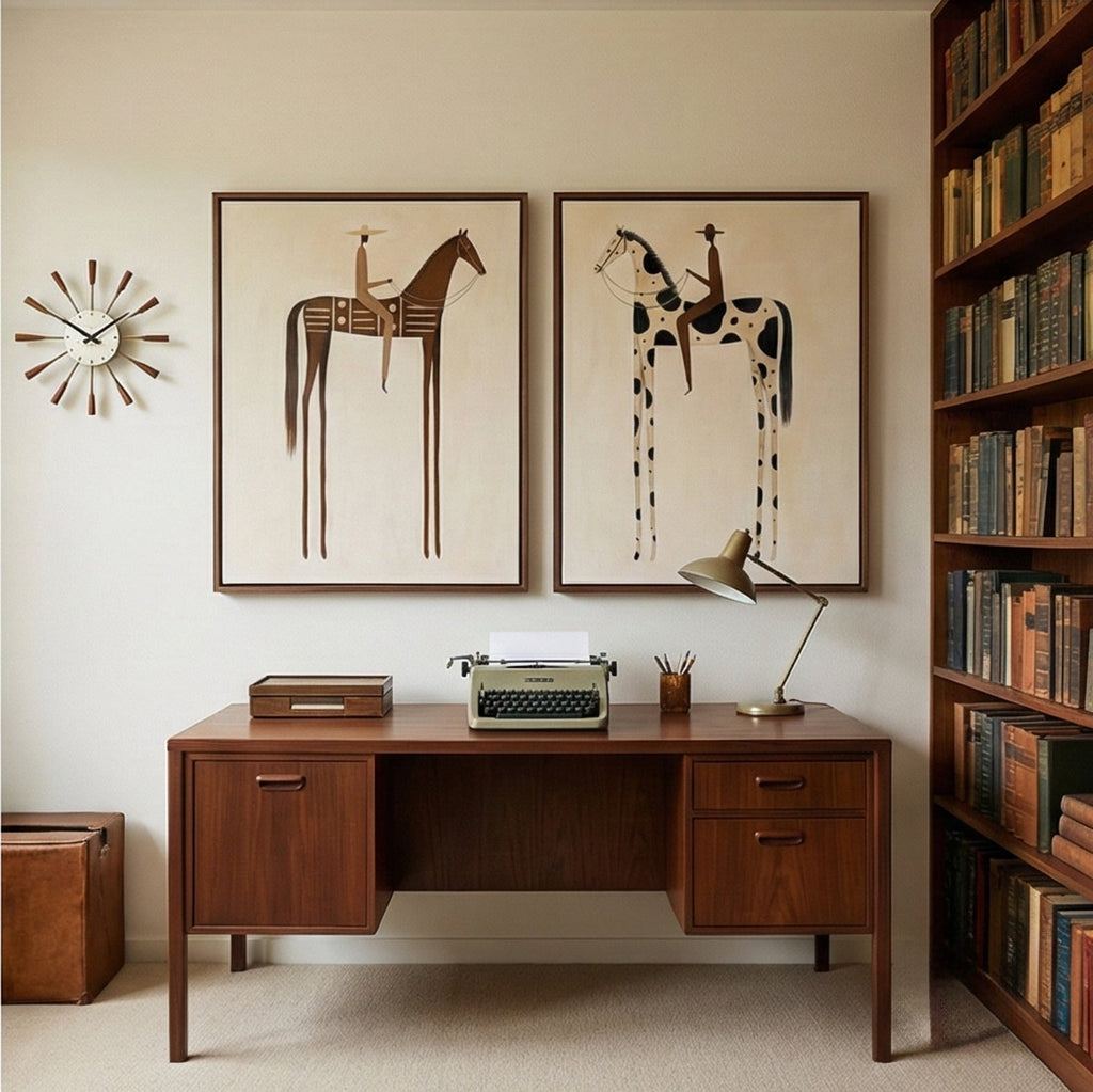 Vintage Americana Art |  Paired Reveries