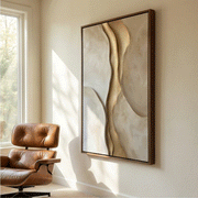 Contemporary Luxe Art | Golden Current Flow