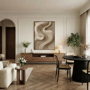 3D-Textured Art | Serene Ribbon Path