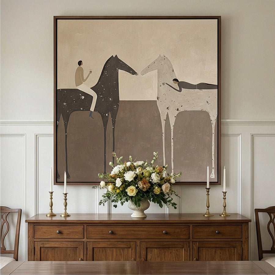 Vintage Americana Art | Evening Trail Riders