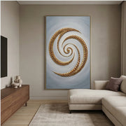 Contemporary Luxe Art | Golden Spiral Drift