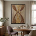 Contemporary Luxe Art | Interwoven Golden Tides