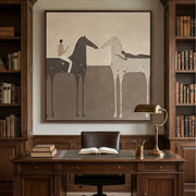 Vintage Americana Art | Evening Trail Riders