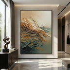 Abstract Art | Gold & Jade Rhythm