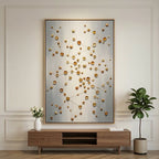 Contemporary Luxe Art | Golden Orbit Lattice
