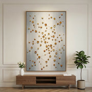Contemporary Luxe Art | Golden Orbit Lattice
