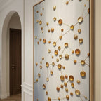 Contemporary Luxe Art | Golden Orbit Lattice