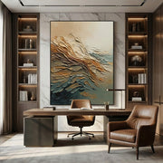 Abstract Art | Gold & Jade Rhythm