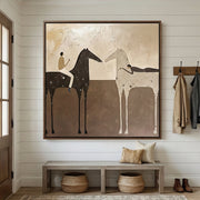Vintage Americana Art | Evening Trail Riders