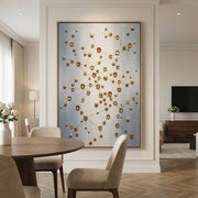 Contemporary Luxe Art | Golden Orbit Lattice