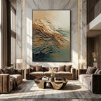 Abstract Art | Gold & Jade Rhythm