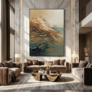 Abstract Art | Gold & Jade Rhythm