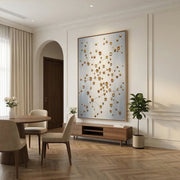 Contemporary Luxe Art | Golden Orbit Lattice