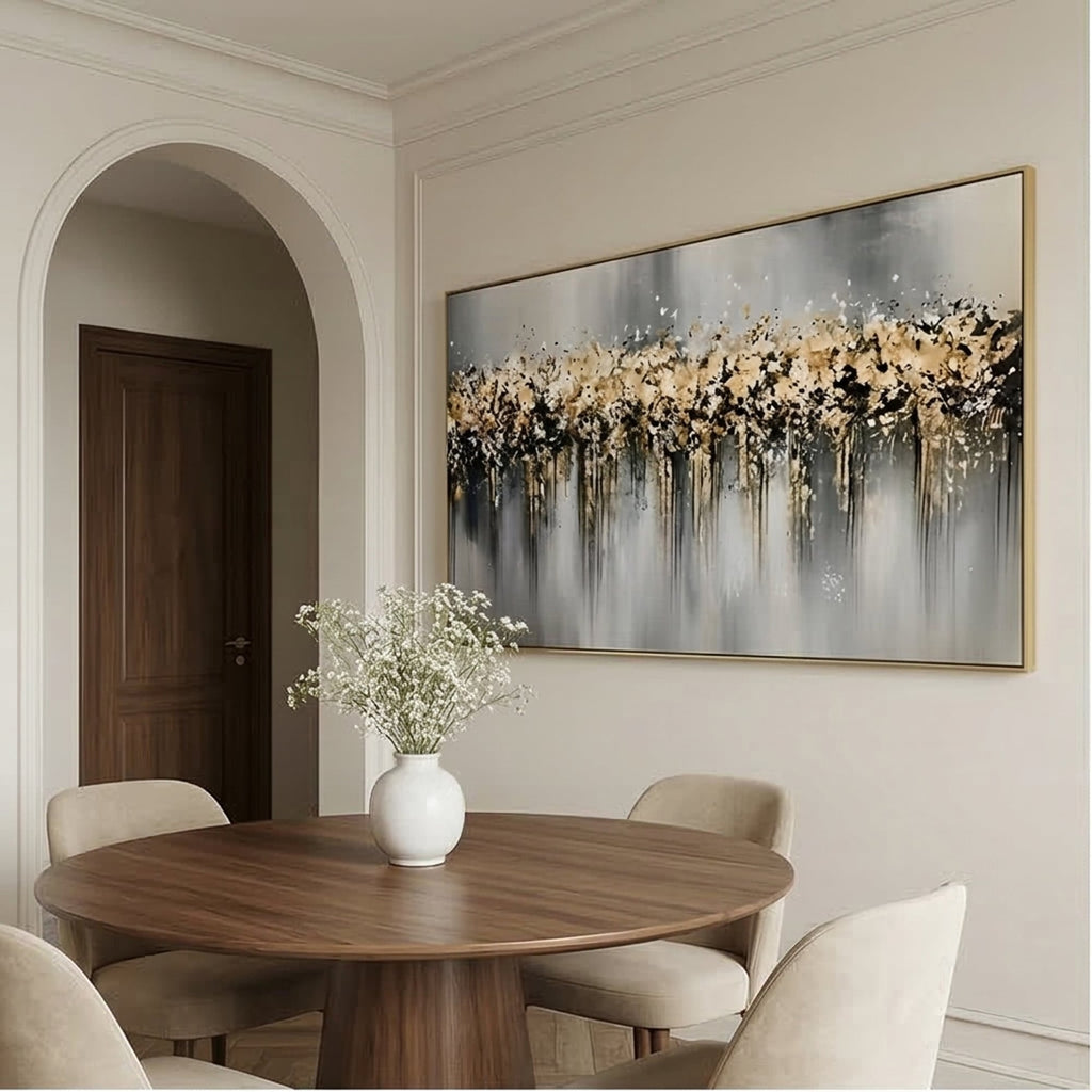 Contemporary Luxe Art | Ivory Drift Horizon