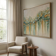 3D-Textured Art | Petal Cascade Glow - B