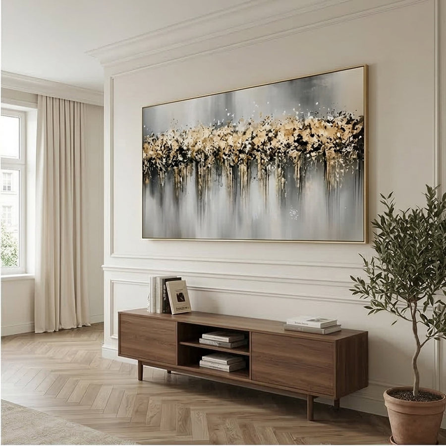 Contemporary Luxe Art | Ivory Drift Horizon