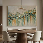 3D-Textured Art | Petal Cascade Glow - B