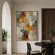 3D textured Art | Patchwork Serenity