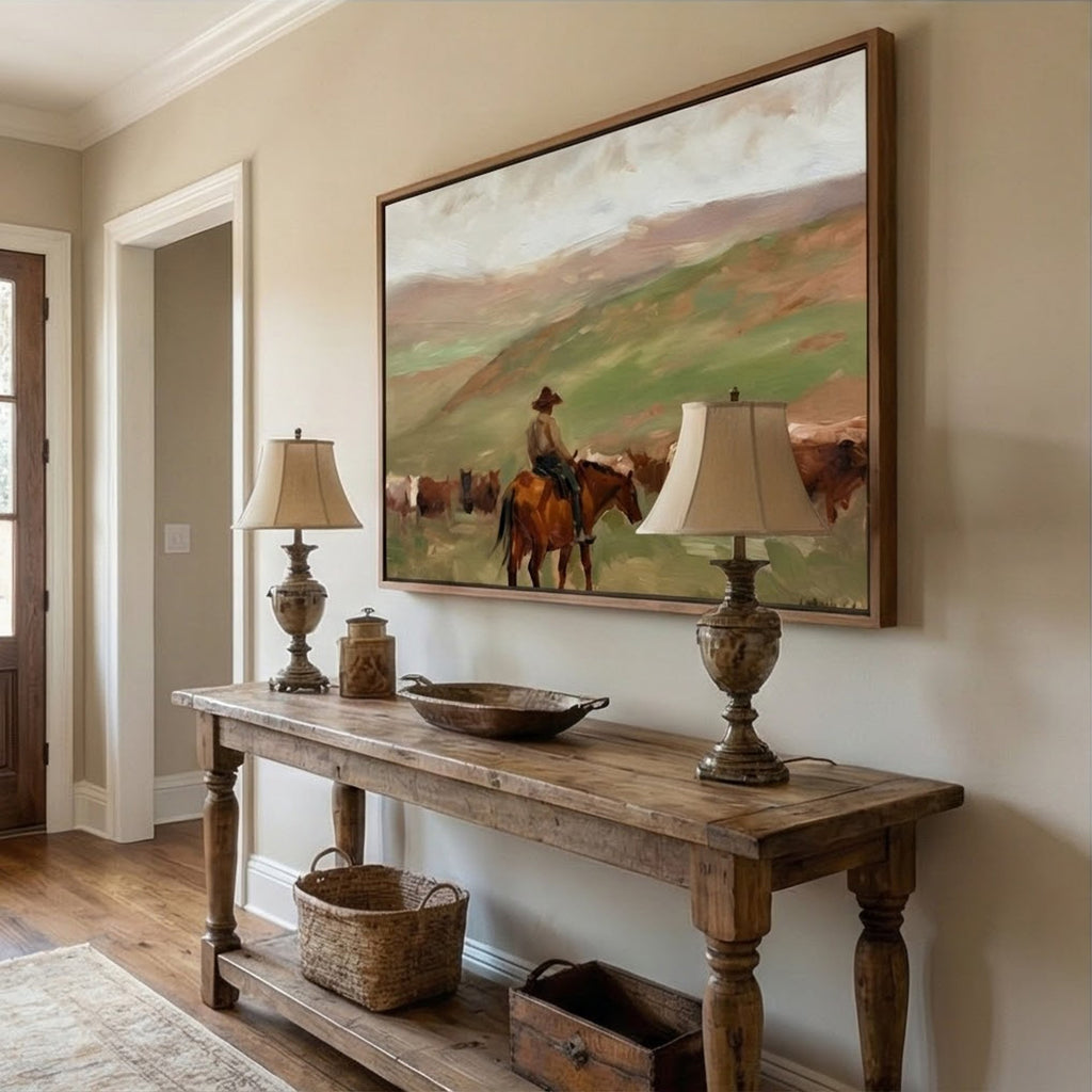 Vintage Americana Art | Prairie Stillness