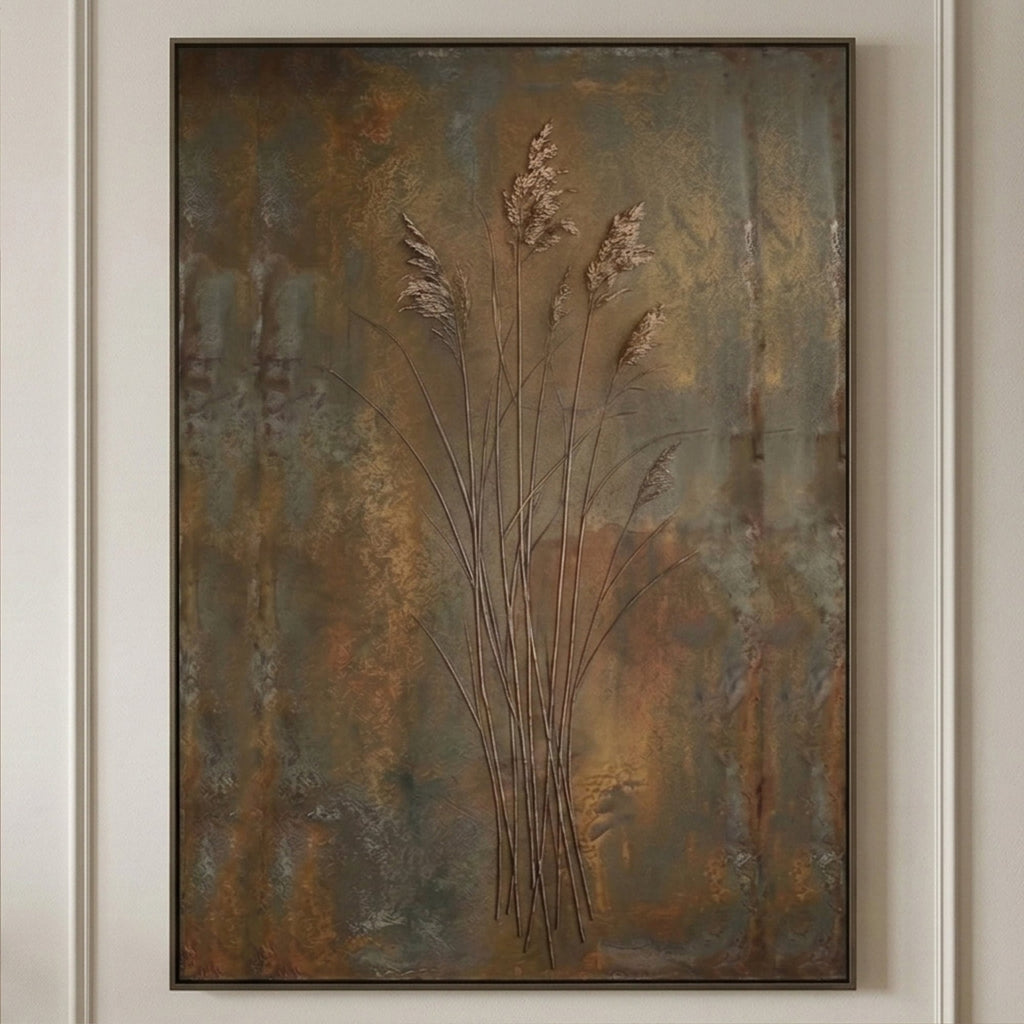 Wabi-Sabi Art | Autumn Reed Stillness